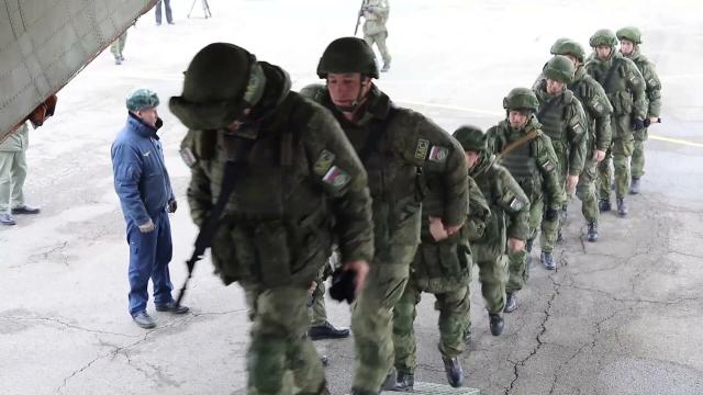 نقل قوات حفظ السلام من كازاخستان إلى روسيا