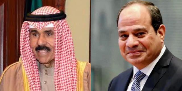 الرئيس السيسي يبحث مع أمير الكويت سبل تعزيز العلاقات الثنائية بين البلدين علي كافة الأصعدة