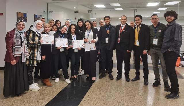 طلاب التكنولوجيا الحيوية بجامعة بدر يفوزون بالمركز الأول والثانى فى المسابقة القومية للتكنولوجيا