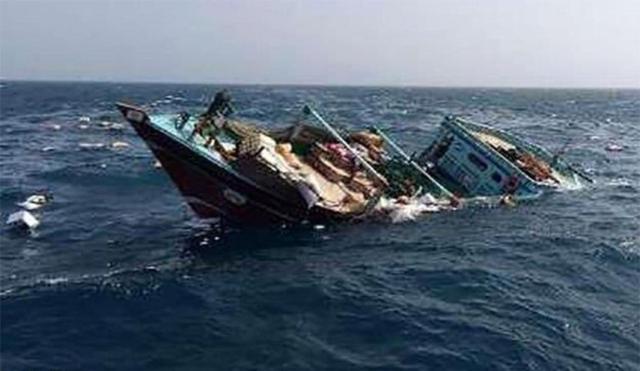 إنقاذ 16 من طاقم السفينة الإماراتية الغارقة بالقرب من السواحل الإيرانية