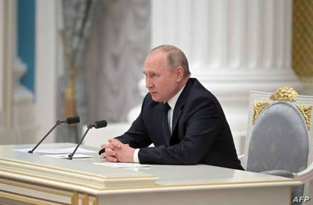 الرئيس الروسي يتهم أوكرانيا بارتكاب جرائم حرب