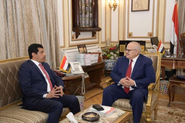 بالصور .. تفاصيل لقاء رئيس جامعة القاهرة وسفير قطر بالقاهرة