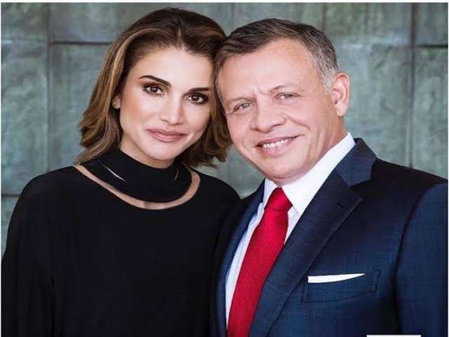 ملك الأردن والملكة رانيا