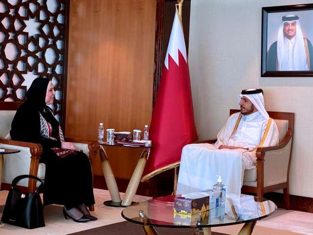 وزيرة التجارة والصناعة تلتقي نظيرها القطري لبحث سبل تنمية وتطوير علاقات التعاون الاقتصادي المشترك