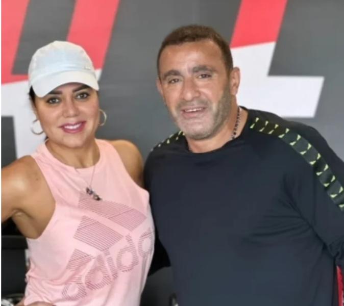 رانيا يوسف بإطلالة رياضية مع أحمد السقا