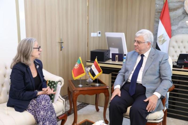 وزير التعليم العالى يستقبل سفيرة البرتغال لبحث دعم التعاون بين البلدين