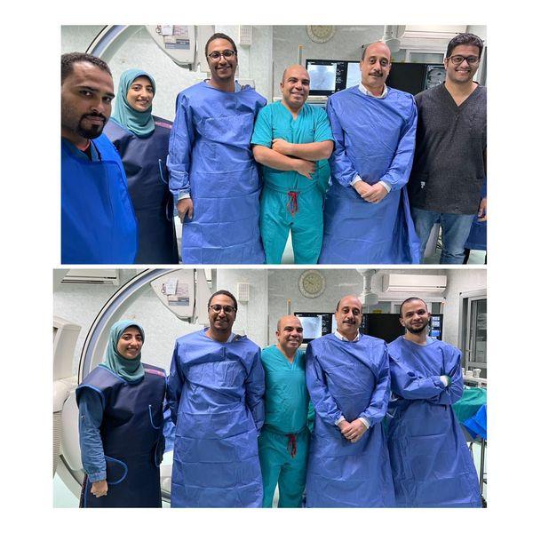 نجاح فريق طبي  بمستشفى أسيوط الجامعى في عمل تقنية غلق دوالي المعدة عن طريق الأشعة التداخلية