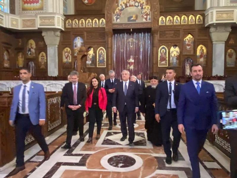 شاهد.. كواليس زيارة وزير الخارجية الإيطالي للكاتدرائيةوالكنيسة البطرسية