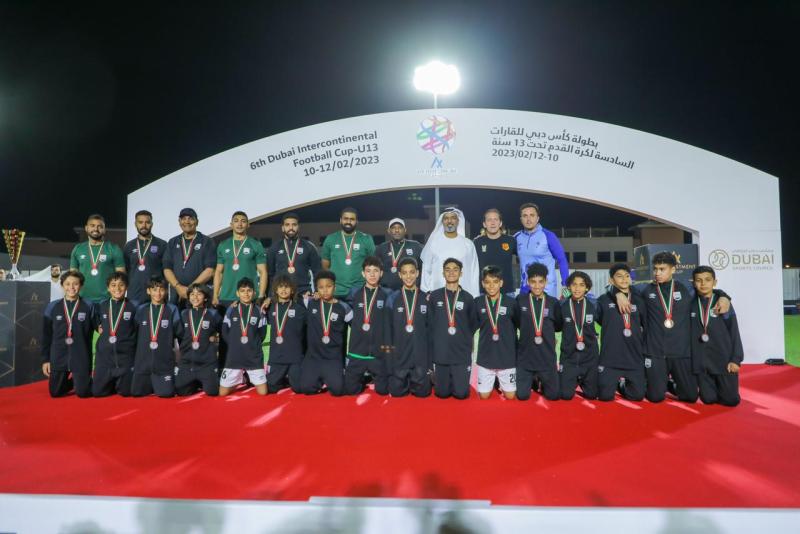 ”زد اف سي” يتوج بالمركز الثالث ضمن منافسات الكأس الفضية بكأس دبي للقارات لكرة القدم تحت 13 سنة