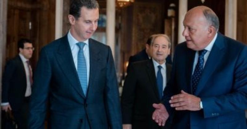 بشار الأسد يشيد بدعم مصر للحكومة السورية في إغاثة المتضررين من الزلزال