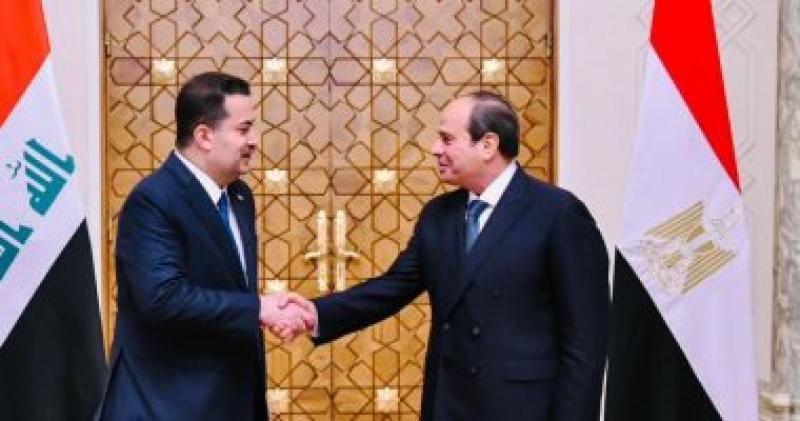 تفاصيل مباحثات السيسي مع رئيس الوزراء العراقي