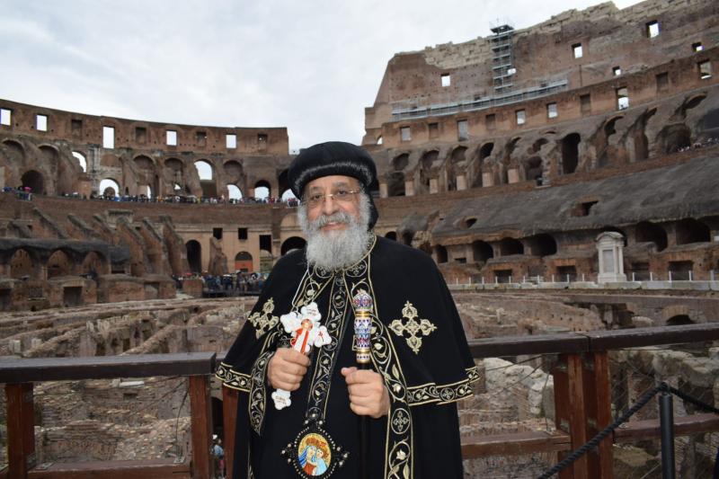  قداسة البابا يزور "الكولوسيوم" في روما