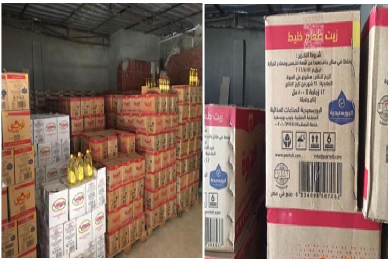 ضبط كميات كبيرة من زيوت الطعام مجهولة المصدر داخل مخزن بدون ترخيص بالقاهرة
