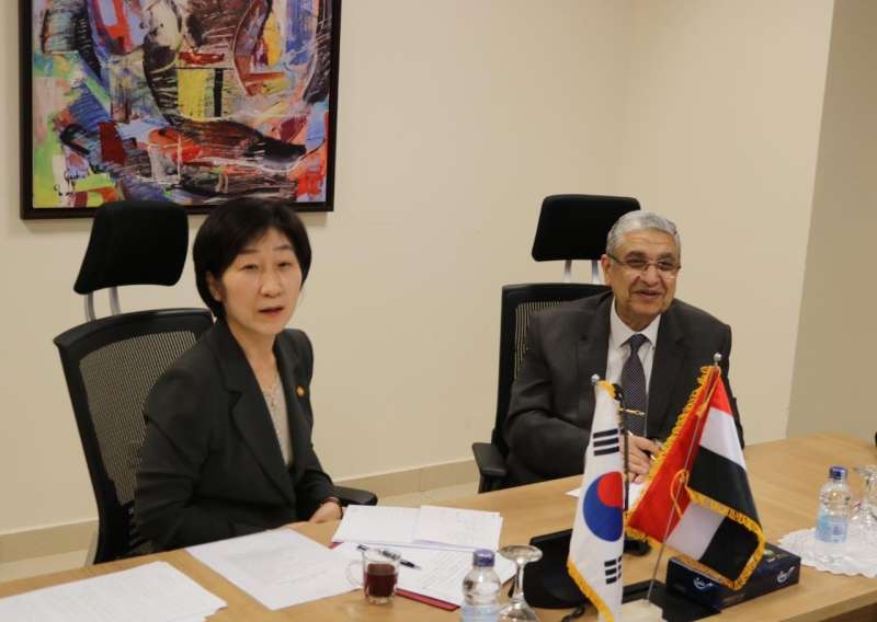 وزير الكهرباء يستقبل وزيرة البيئة الكورية لبحث التعاون المشترك