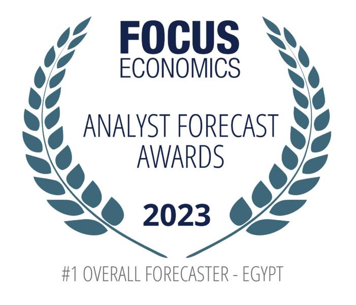 إتش سي لتداول الأوراق المالية والسندات في مصر تحصل على جائزة أفضل توقع اقتصادي شامل لمصر في عام 2023