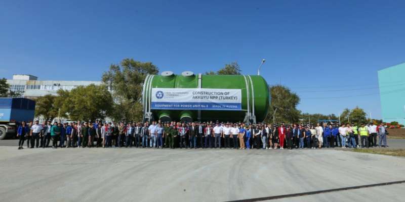 «روساتوم» تسلم وعاء المفاعل النووي الخامس لتركيا خلال عام واحد