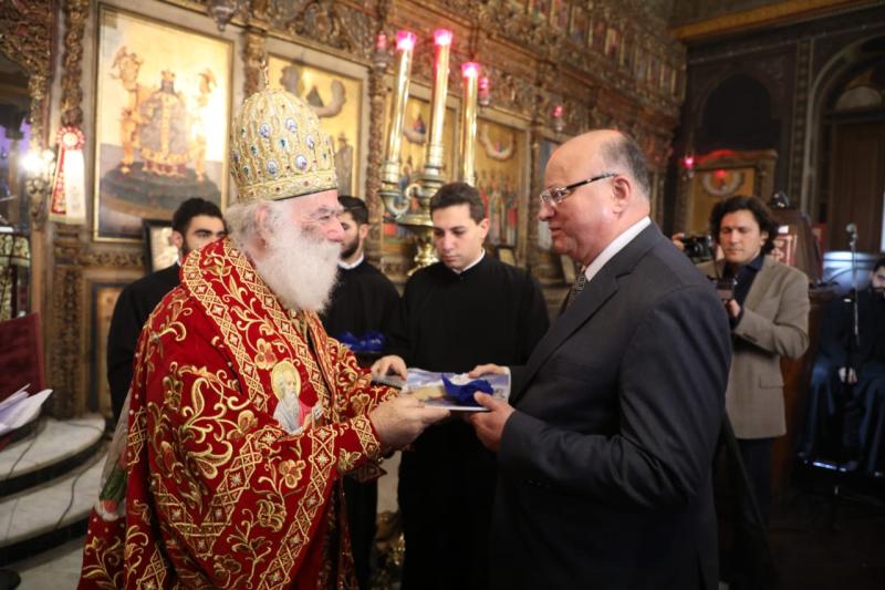 محافظ القاهرة يشهد إحتفال بطريركية الروم الأرثوذكس بعيد ميلاد السيد المسيح