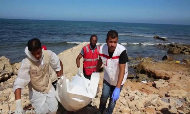 إنتشال 31 جثة  لمهاجرين غير شرعيين علي الشواطيء الليبية