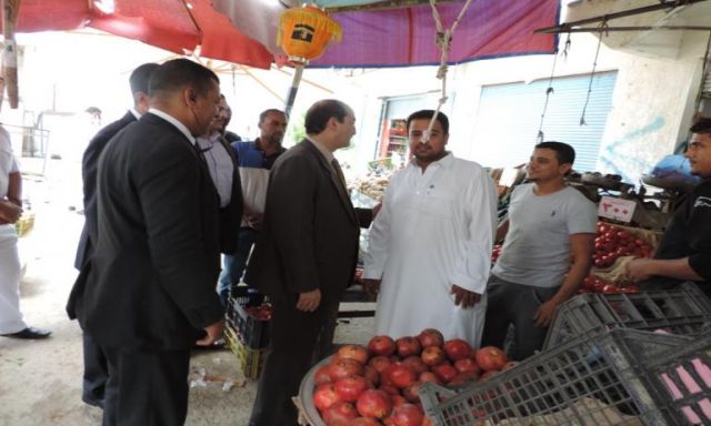 بالصور ..جولة مدير أمن مطروح علي سوق الخضار بجوار سوق ليبيا لمراقبة الأسعار