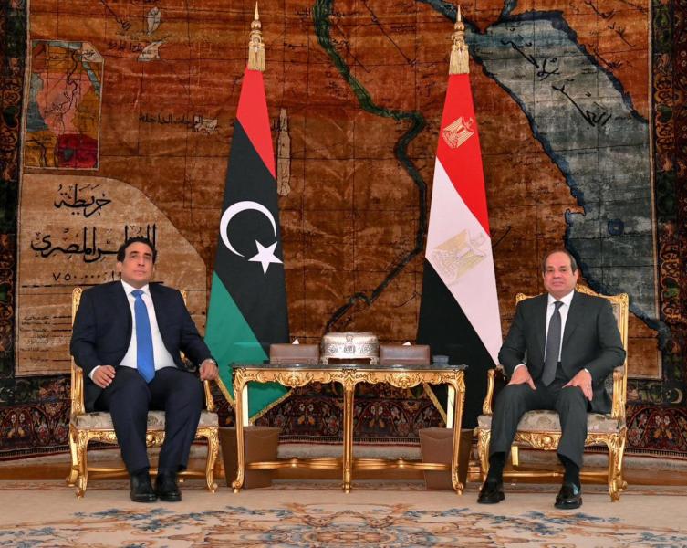 لقاء الرئيس السيسي مع رئيس المجلس الرئاسي الليبي