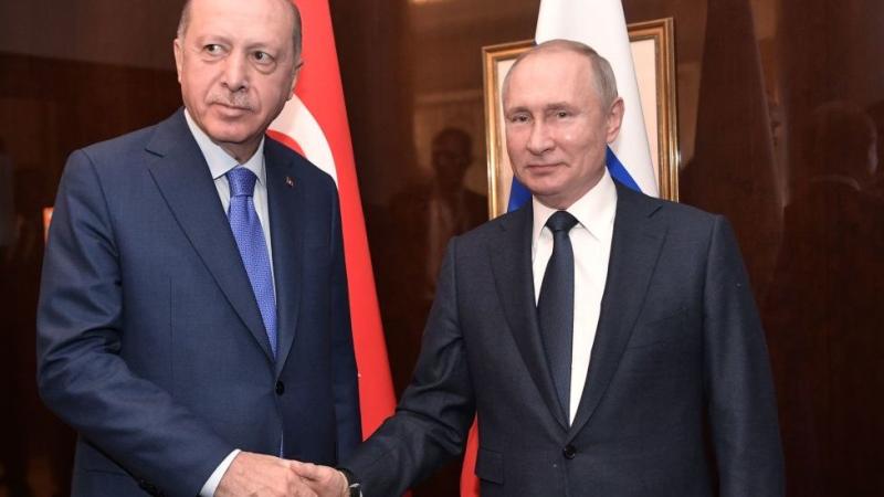 الرئيس الروسي ونظيره التركي في لقاء سابق