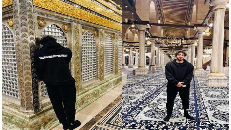 محمد هاني يثير ضجة بزيارة مسجد الحسين