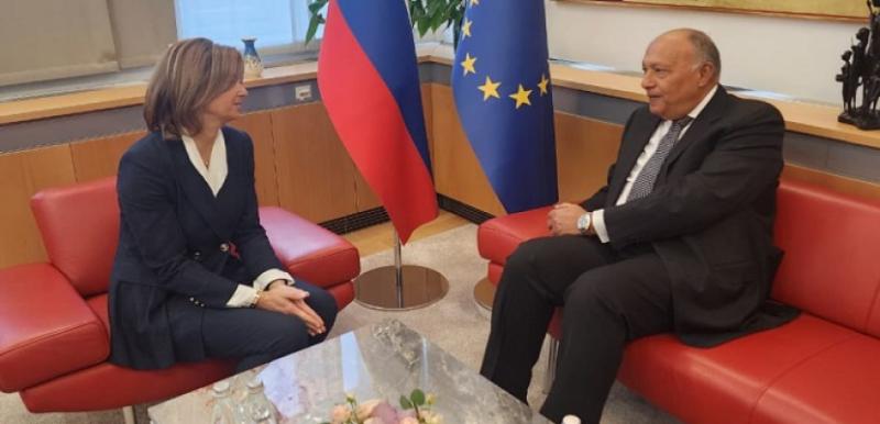 لقاء وزير الخارجية ونظيرته السلوڤينية