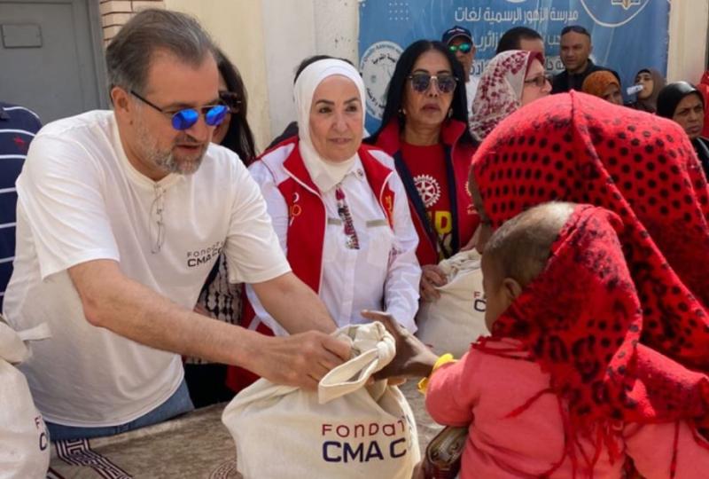مؤسسة CMA CGM وروتاري مصر توحدان جهودهما لتقديم المساعدات الغذائية للأسر المحتاجة خلال شهر رمضان