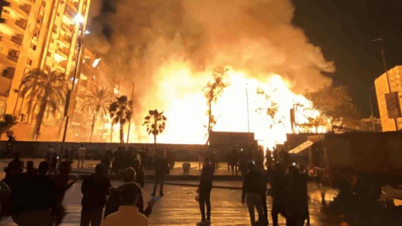 حريق استديو الأهرام.. رئيس الوزراء يتفقد مقر الحادث وتفاصيل جديدة عن الخسائر