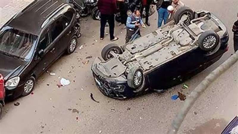 في أول أيام العيد.. إصابة 3 أشخاص في انقلاب سيارة ببورسعيد