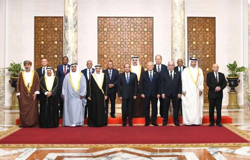الرئيس السيسي مع رؤساء المجالس والبرلمانات العربية