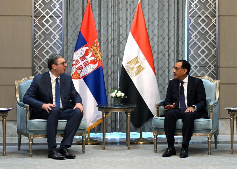 اتفقا على مرحلة جديدة من العلاقات الثنائية.. تفاصيل لقاء مدبولي ورئيس صربيا