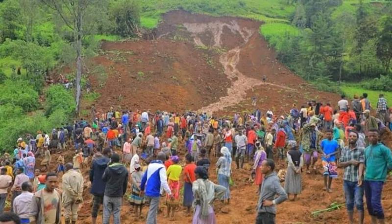 انهياران أرضيان في إثيوبيا يؤديان إلى وفاة 50 شخصاً