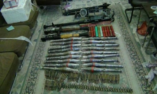 الجيش الثالث الميدانى والشرطة ينجحان فى ضبط كمية من الأسلحة والذخائر بوسط سيناء