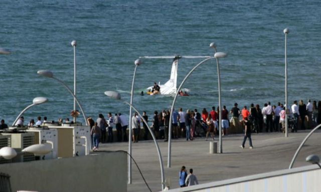 بالفيديو .. هبوط اضطراري لطائرة إسرائيلية فى البحر قبالة سواحل تل أبيب