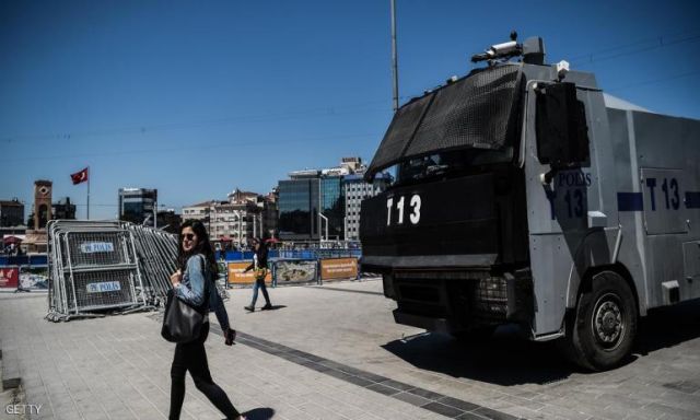 انتشار للشرطة التركية وغلق ميدان تقسيم خوفا من مظاهرات عيد العمال