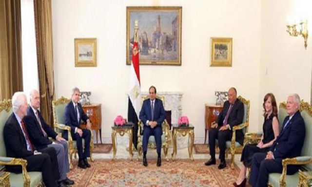 السيسي لوفد من ”الكونجرس”: مصر عازمة على المضى قدماً نحو الديمقراطية