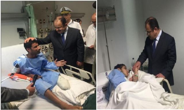 بالصور.. جولة وزير الداخلية بمحافظة القاهرة وزيارة المصابين من رجال الشرطة