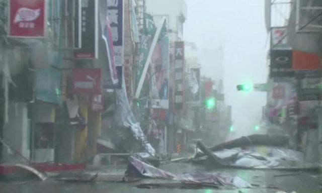 مصرع وإصابة 45 جراء إعصار “ميرانتي” بتايوان