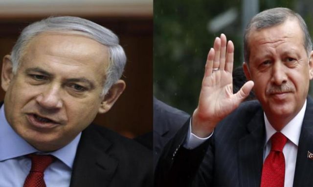 اردوغان ورئيس الوزراء الاسرائيلى 