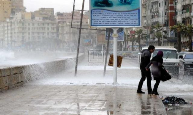 أمطار متوسطة على الإسكندرية مع انخفاض درجات الحرارة اليوم