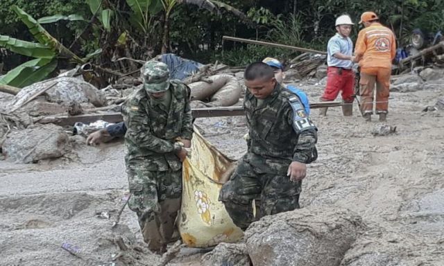 مقتل 17 شخصا وإصابة 20 آخرين جراء انهيار أرضي جديد بكولومبيا