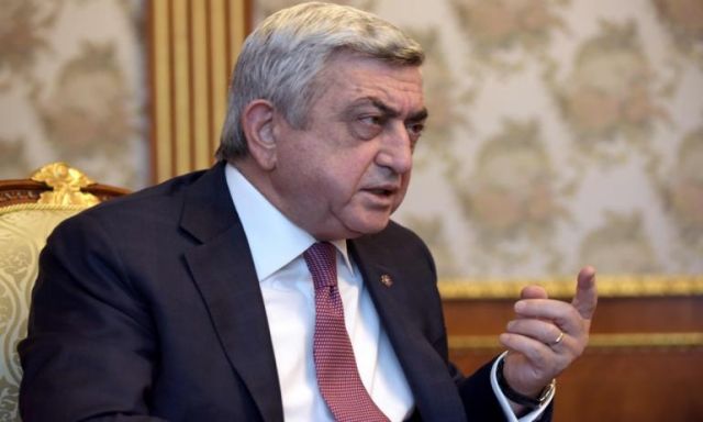رئيس أرمينيا يعزى الرئيس السيسى فى حادث المنيا الإرهابى