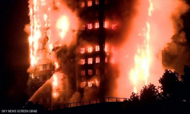 الشرطة البريطانية.. ارتفاع عدد ضحايا حريق برج لندن إلى 12 شخصًا