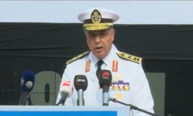 كلمة الفريق احمد خالد قائد القوات البحرية أثناء استلام الغواصة الالمانية (s42)