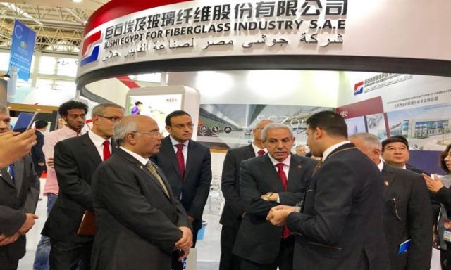 وزير التجارة والصناعة يلقى كلمة مصر  نيابة عن الرئيس السيسي خلال افتتاح معرض الصين والدول العربية 2017