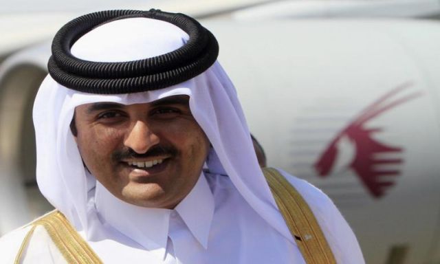 أمير قطر فى تل أبيب