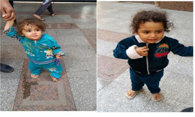 بالصور .. العثور على طفلتين بمحطة  دار السلام  لمترو الانفاق وجارى التوصل لأهليتهما
