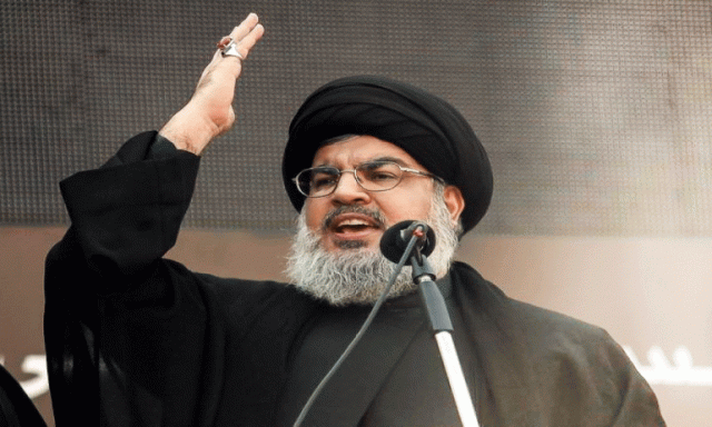 نصر الله : استقالة الحريرى لن تدفع حزب الله لتغيير مواقفه فى المنطقة