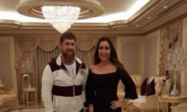 لطيفة تنشر صورة برفقة رئيس الشيشان عبر ”انستجرام”